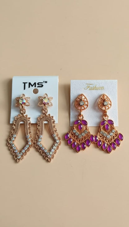 Trendy Artificial Earrings Set for Women – Stylish Fashion Jewelry